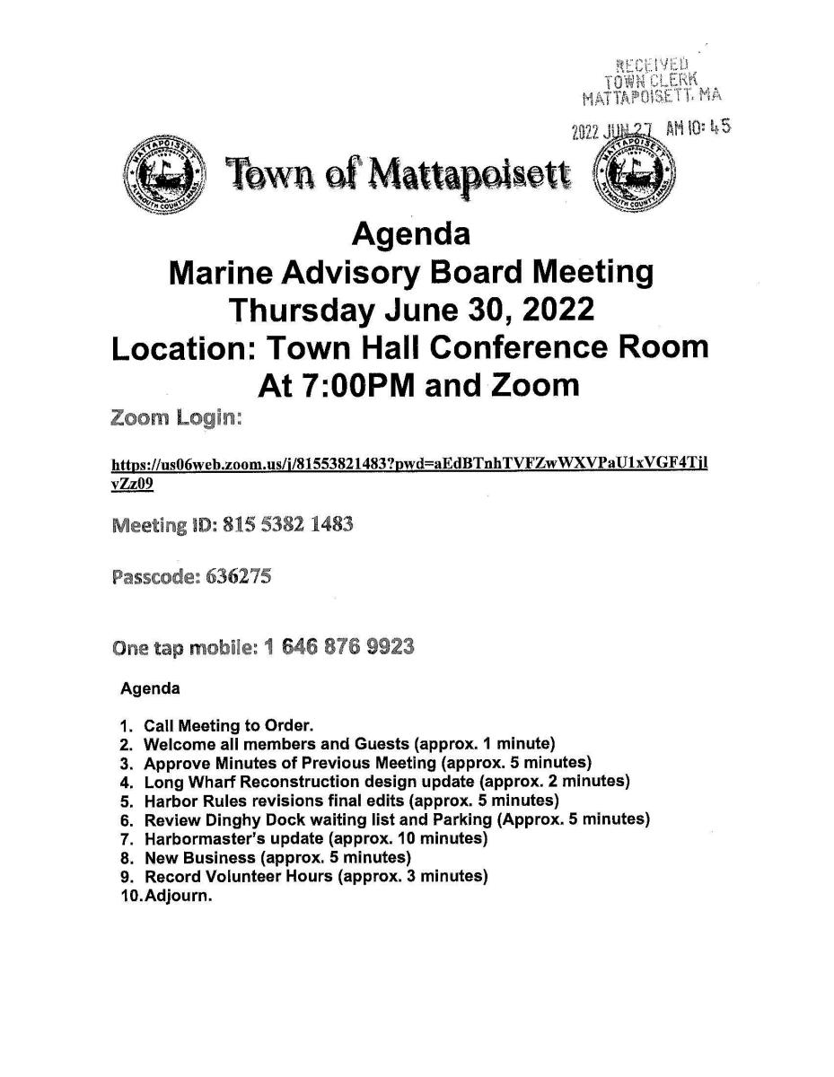Mattapoisett Marine Advisory Board